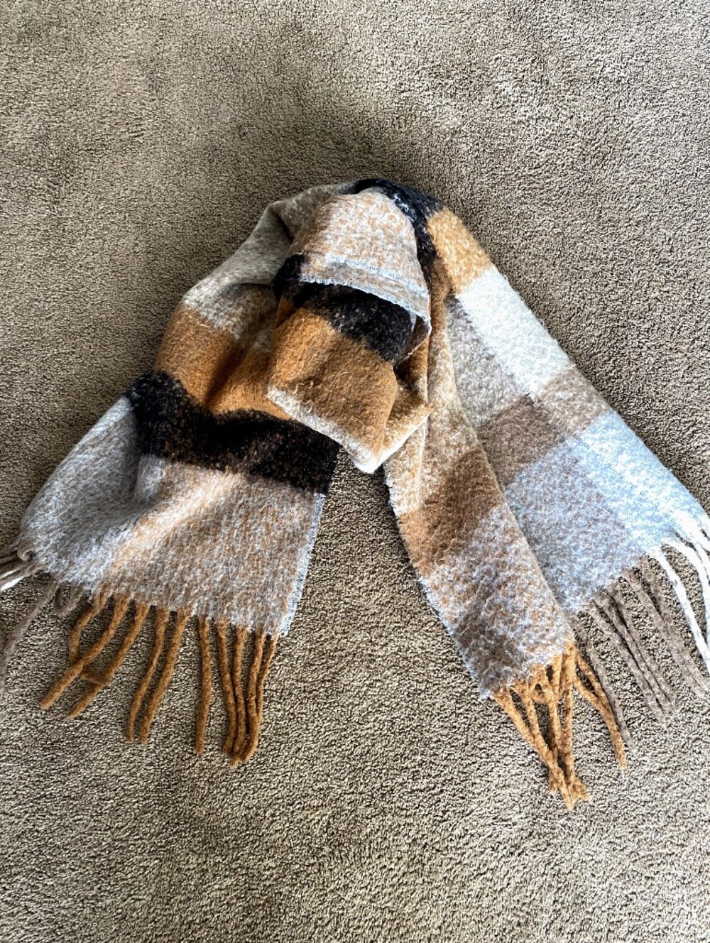 Pull & Bear Oversized Blanket Scarf Fall Neutral